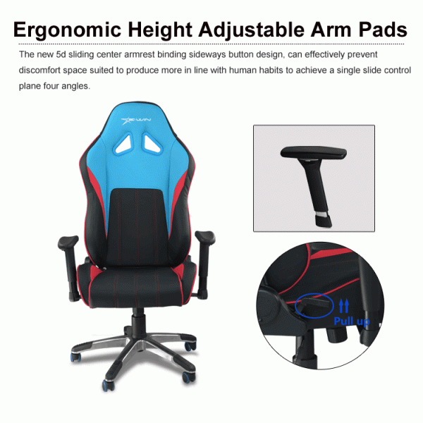 Racing style chair swivel lift chair