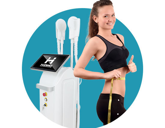 EMS+RF Body Slimming Machine 2 Handles Multi Area Treatment High Throughput