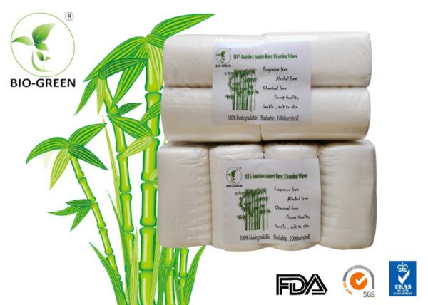 Anti Bacterial Fleece Bamboo Diaper Liners For Cleaning Dry Wipe 15*30cm/sheet