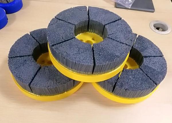 Segment Type CNC Deburring Brushes / Nylon Abrasive Cup Brush For Deburring
