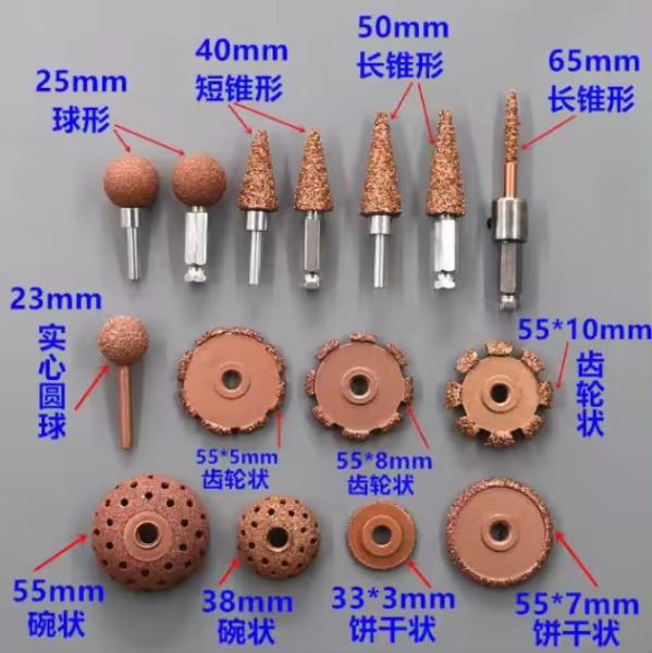 Roda de moagem de carburo de tungstênio com solda a vácuo Tamanho 50x7mm # 18 Para moagem de pneus