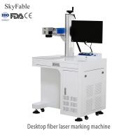 Machine de marquage au laser à fibre de bureau Machine automatique de gravure au laser en métal en plastique en verre en céramique