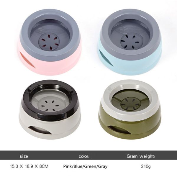 Dog Bowl Dog Water Bowl No-Spill Pet Water Bowl Slow Water Feeder