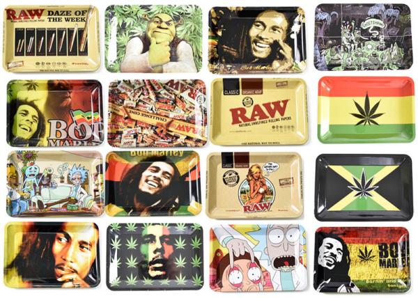 180 * 125mm Portable Cigarette Tray Weed Cannabis Roller Operation Tray