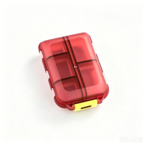 Travel Pill Organizer - 10 Compartments Pill Case, Compact and Portable Pill Box, Perfect for On-The-Go Storage, Pill Holder for Purse