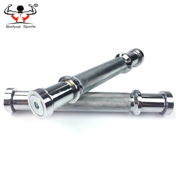 Steel Pro Style Dumbbells , Standard Dumbbell Bar With Chromed Handles