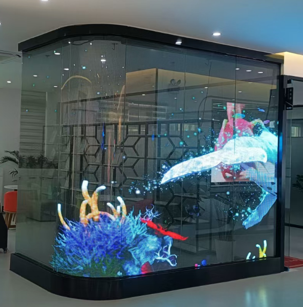 20mm Pixel Pitch Holographic LED Display with Unobstructed View and Easy Installation for Commercial Promotion