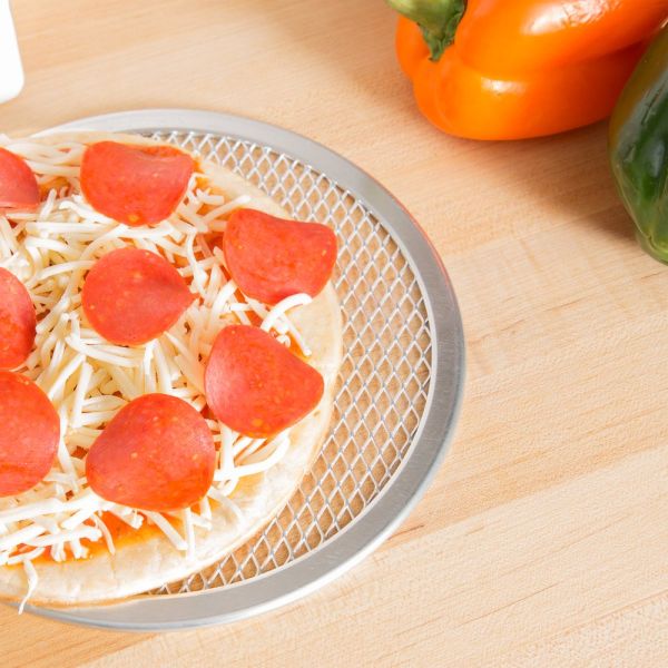 RK Bakeware China-Pizza Hut Алюминиевый хрустящий пиццерийный экран / Пиццерийный сетчатый экран