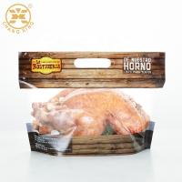 Saco de empacotamento do frango assado com malotes da galinha da repreensão da barreira de calor da névoa da janela do zíper os anti