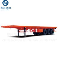 Durable 80t Removable Low Bed Trailer Truck Mechanical / Air Suspension For Heavy Equipment Hauling