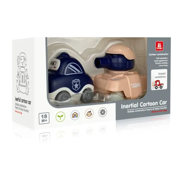 Wholesale Children′s Toys 2-6 Years Old Plastic Garbage Classification Car Toys Cartoon Engineering Car Toys