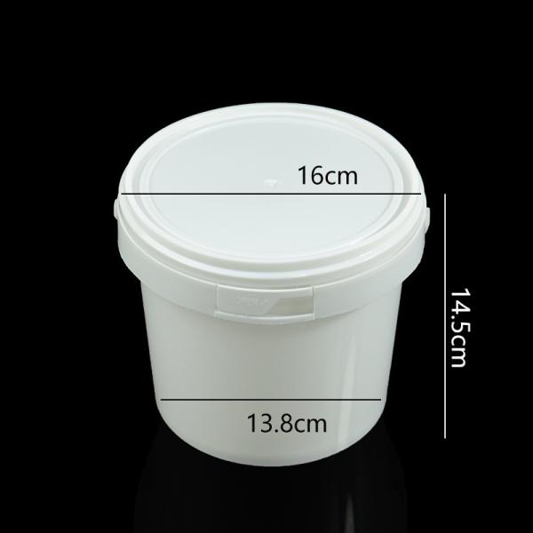 Airtight Clear Plastic Bucket With Lid, Ice Buckets For Parties, Reusable Ice Cream Cup With Handle, Food Storage Container, Food Grade Freezer And Microwave Safe For Sauce, Soup