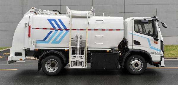 High Capacity Pure Electric Garbage Truck with Expandable Bin and Swift Recharging Technology