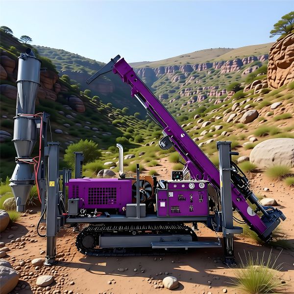 Reverse Circulation Drilling Rig with 132KW Diesel Power for 500m Drilling Depth and Hydraulic Controlling