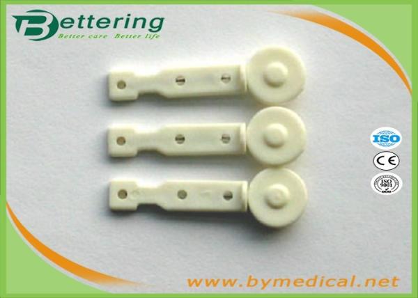 28/30G Medical Disposable Sterile White Flat Plastic Twist Top Blood Lancet Blood Sample Needle Asepsis Blood Collector