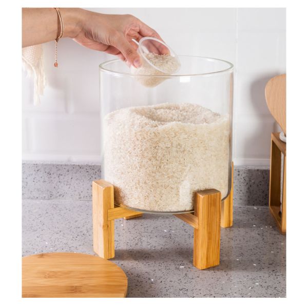 24 X 11.5cm Wooden Food Container 150ml Wooden Plant Stand  Bottle Holder