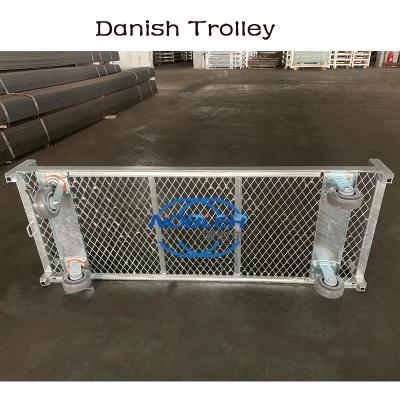 Waterproof Danish Flower Trolley with Metal Sheet Layer and Brake