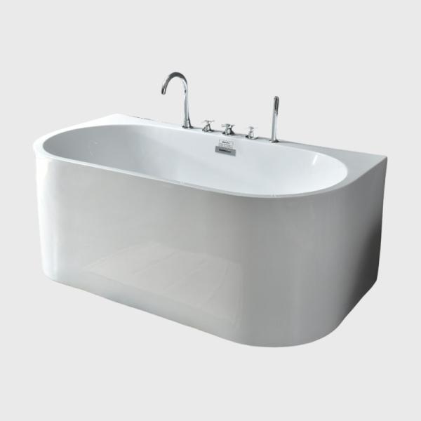 Hydrotherapy Homestay Back To Wall Bathtubs Freestanding Matt White Customized