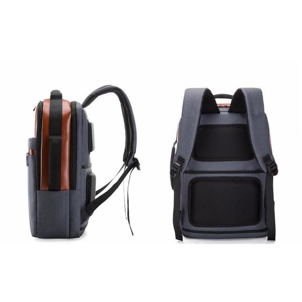 Portable Design Men's Business Backpack with USB Charging and OEM Support