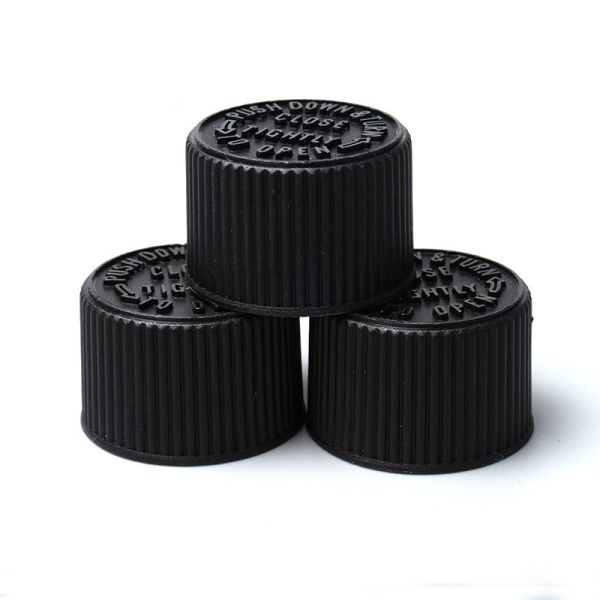 Electroplating Gold Child Proof Lid , 20mm Pharmaceutical Bottle Cap