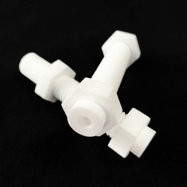 Precision Zirconia Ceramics Tubes Nuts And Bolts Screws M6 M8 M10 M12 M16 Components