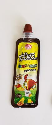 recyclable 70microns Plastic Spout Pouch Easy Opening For Chocolate Sauce