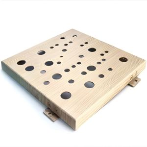 Plaque d'aluminium perforée légère et brossée