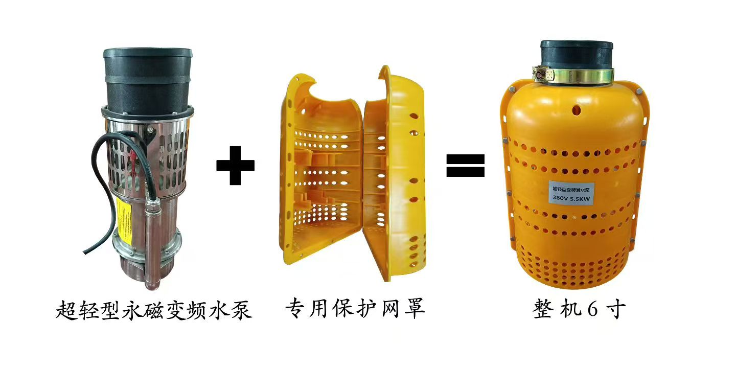 Permanent Magnet Submersible Water Pump Ultralight Variable Frequency 7.5KW