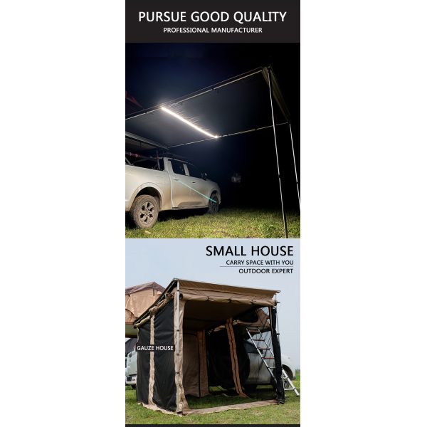 Foxwing Roof Awning Room Car Side Tent Wall Self-Driving Camping Rainproof Car Sunshade 4x4 Awning Side Tent With Annex Room