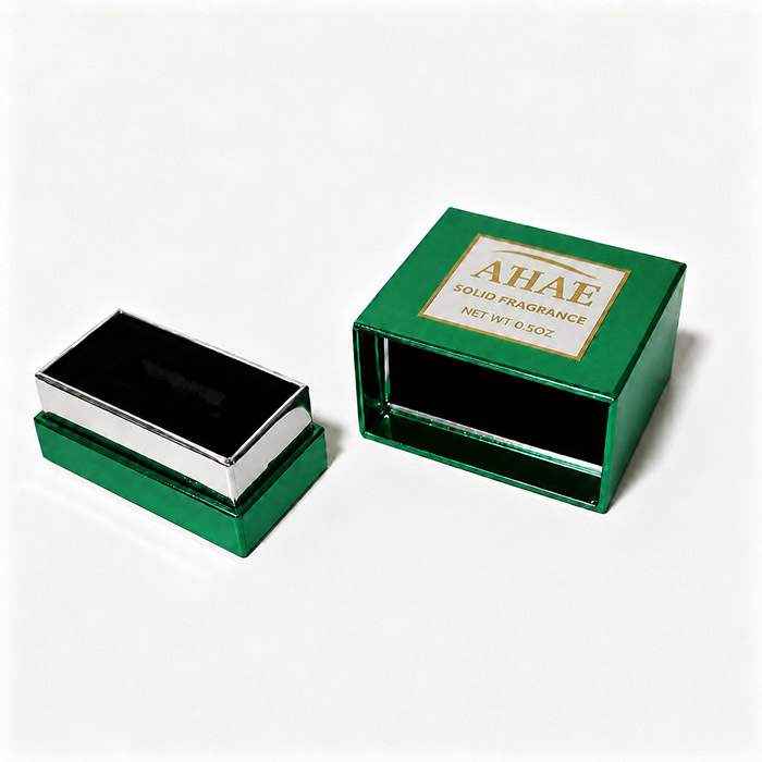 Custom Mini Cosmetic Packaging Boxes Foil Stamping for Solid Perfume