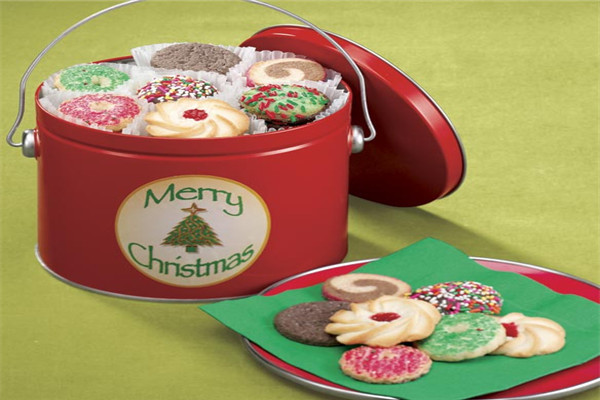 Food Grade Round Tin Boxes For Cookies For Food And Gift Packaging
