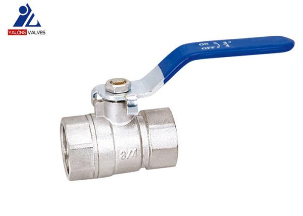 1/4 Inch to 4 Inch 200WOG Steel Handle Nickel Plated Brass Ball Valves