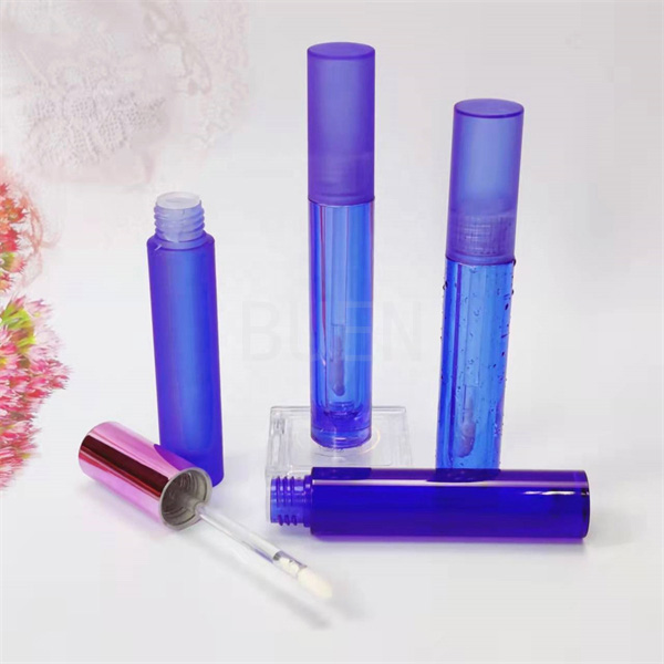 Голубая метка частного назначения Кристл трубки лоска губы прозрачной пластмассы