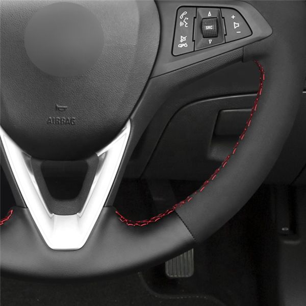 Mewant vegan suede plus vegan leather steering wheel cover for Holden Commodore  Astra Calais 2018-2020 rubber steering wheel
