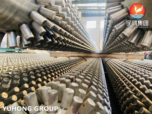 Industrial ASTM A213 Seamless Extruded Fin Pipe Tube With SS409 Studs
