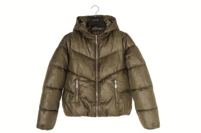 Fashion Design Womens Cropped Puffer Jacket Simplicity Warm Ladies Down Jackets