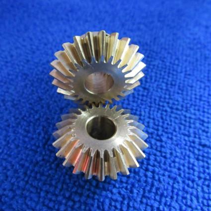 High Precision Micro Machining Parts Small Diameter Durable CNC Brass Bevel Gear With Curve Tooth