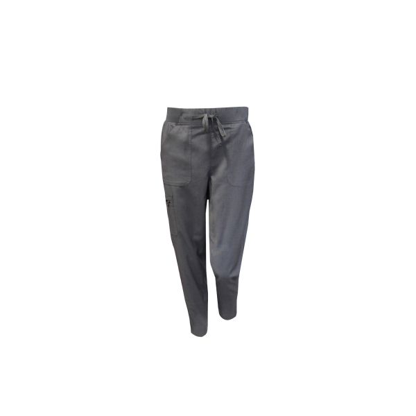 190 GSM Women Charcoal Scrub Pants Polyester 70% Rayon 28% Spandex 2%