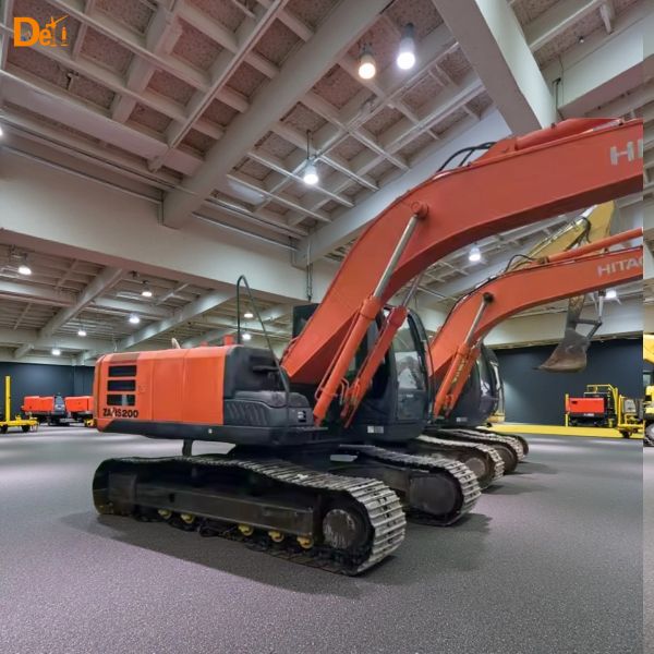 Excavatrice Hitachi Zx200 d'occasion de 20 tonnes, pelle d'occasion de couleur orange