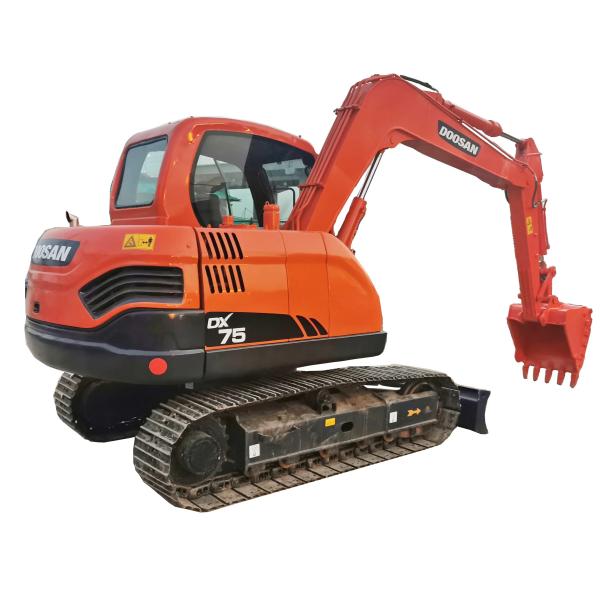 Affordable Second Hand DOOSAN DX75 Excavator with Original Paint and Good Condition