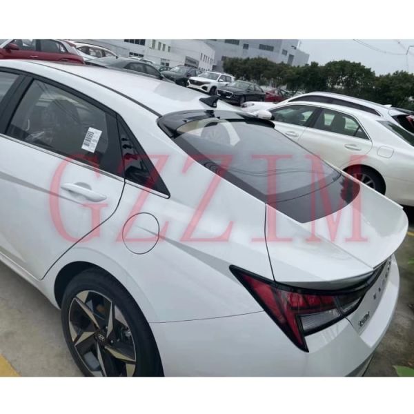 Fabrica de Alta Calidad Roof Light Wing Spoiler para Hyundai Elantra 2020+ ABS Roof Spoiler de plástico
