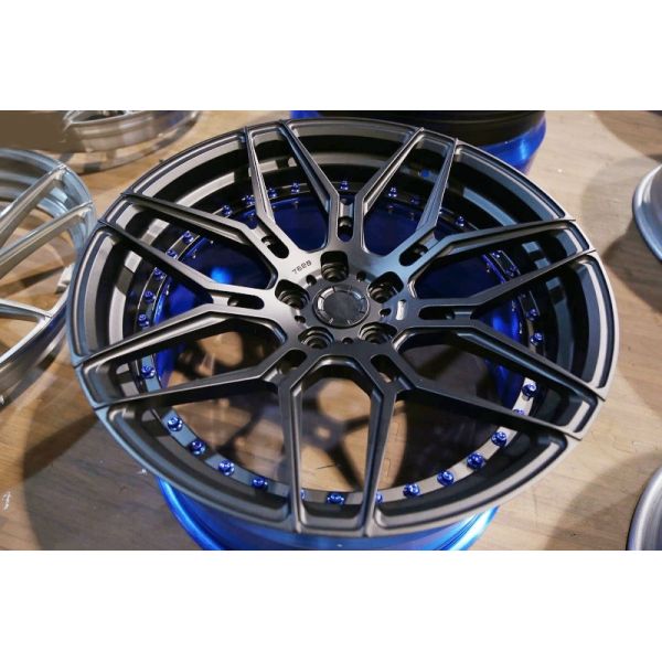 Blue Brush 2pc 3Pc forged wheel 18 inch Alloy Cars 19 step lip 5X108 5x112 Car Alloy Wheels Rim