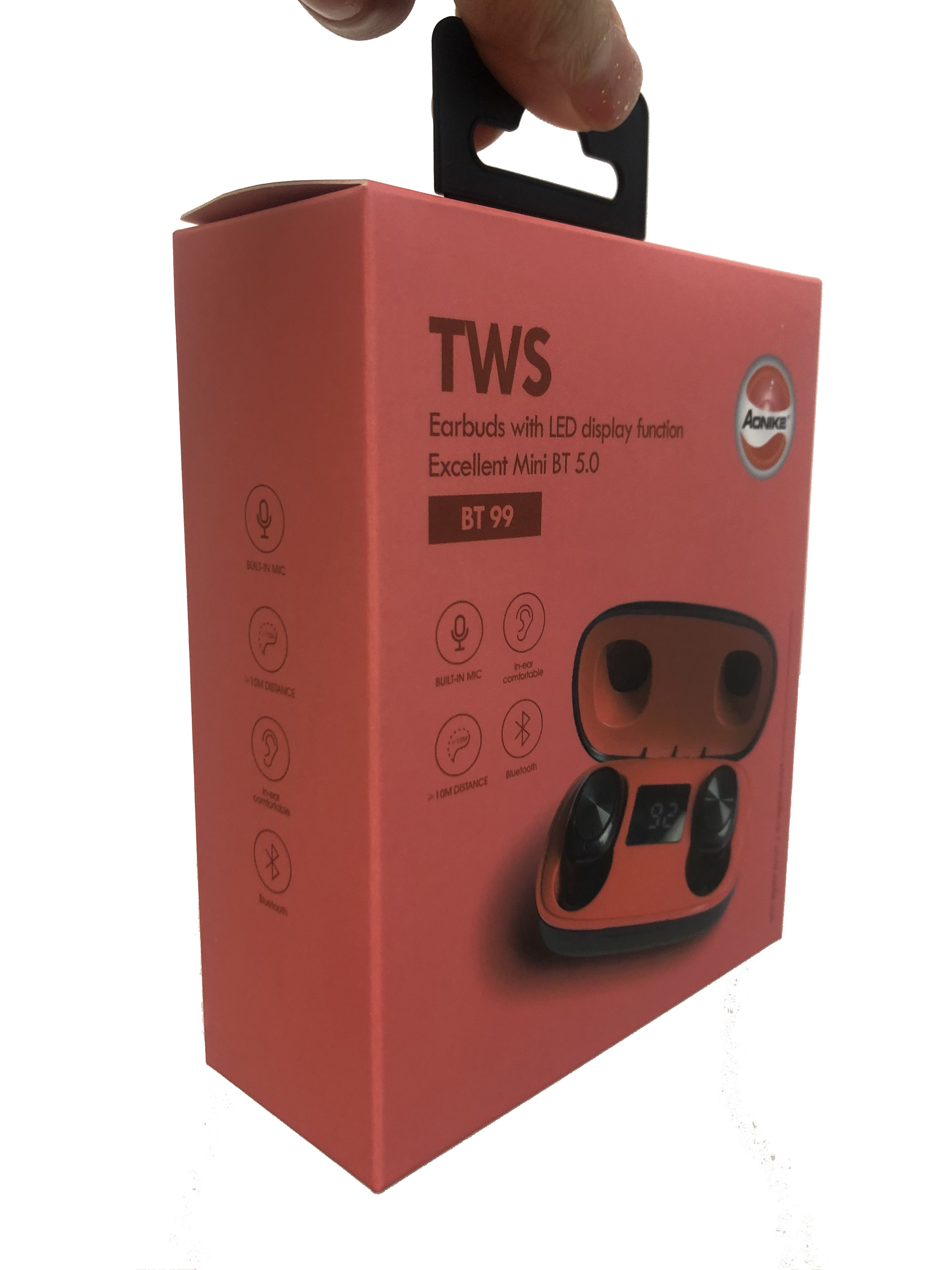 Мини портативное стерео 400mAh 10m TWS Bluetooth Earbuds с mic