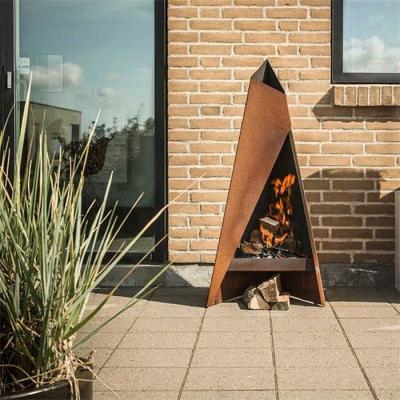 chaminé exterior de aço alta de 1500mm Corten