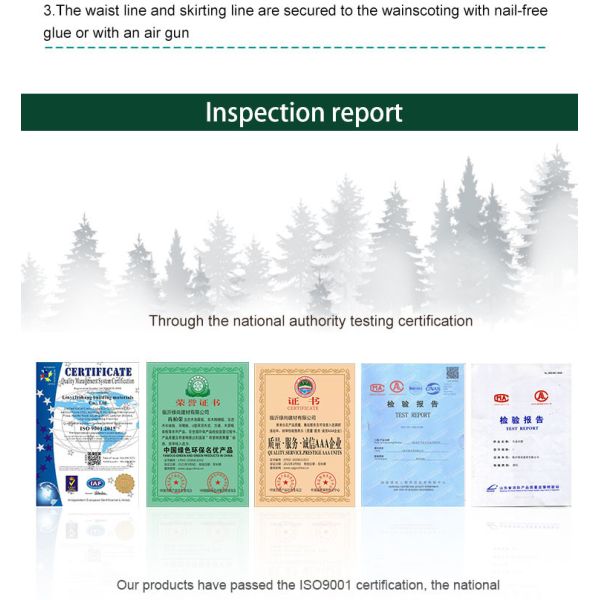 Выбитое WPC рифлить сопротивление кислоты и алкалиа панели стены 15mm