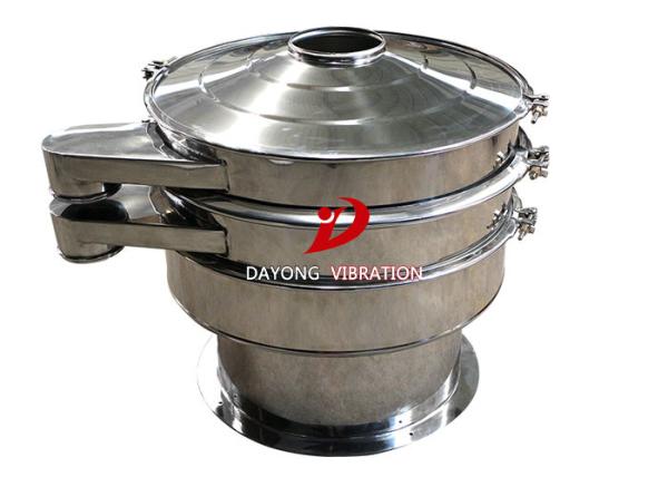 SUS304 Rotary Vibrating Screen Circular Sawdust Vibration Screener Machine With Diameter 1000mm
