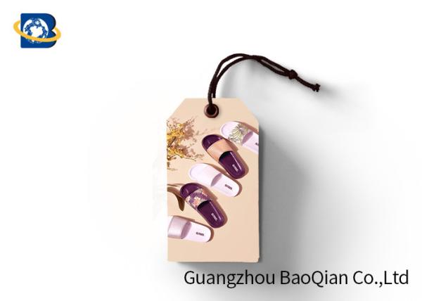 3D Image Custom Shoe Hang Tags , Shoes Lenticular Labels PET / PP / Paper Material