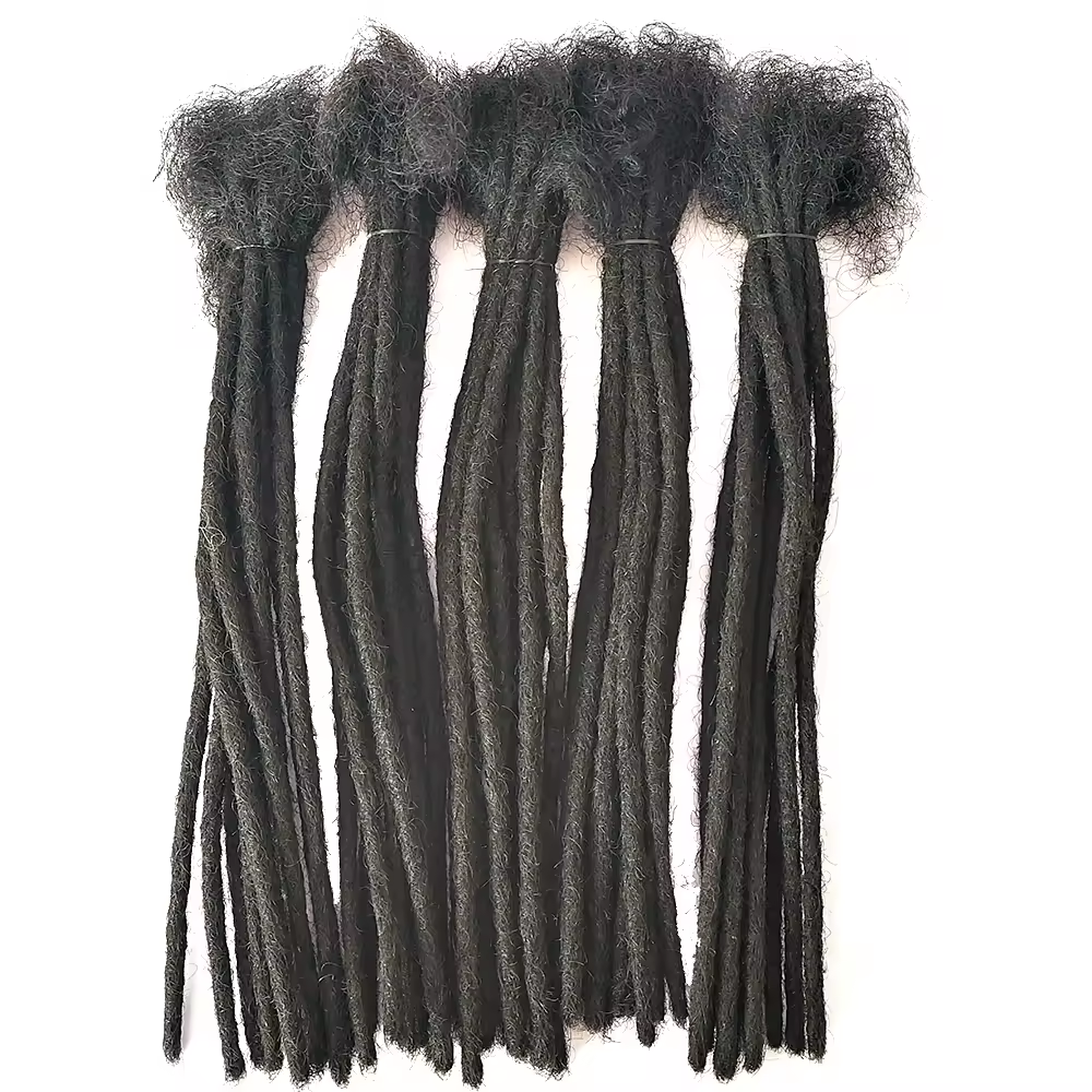 Human Hair Extention Dreadlocks Style with Curly Ends Black Hair Style Dreadlocks