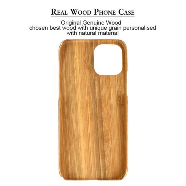 Случай телефона грязи устойчивый выгравированный деревянный на iPhone 12