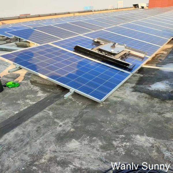 Solar Panel Cleaning Crawler 24V Self Cleaning Robot for Dry Cleaning or Water Washing